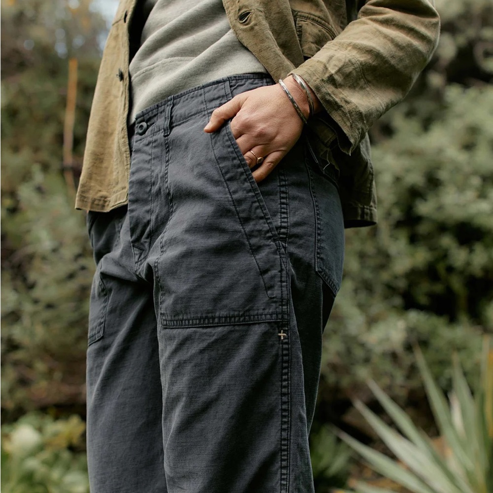 imogene + willie Blake military trouser in black - Picture 2 of 9